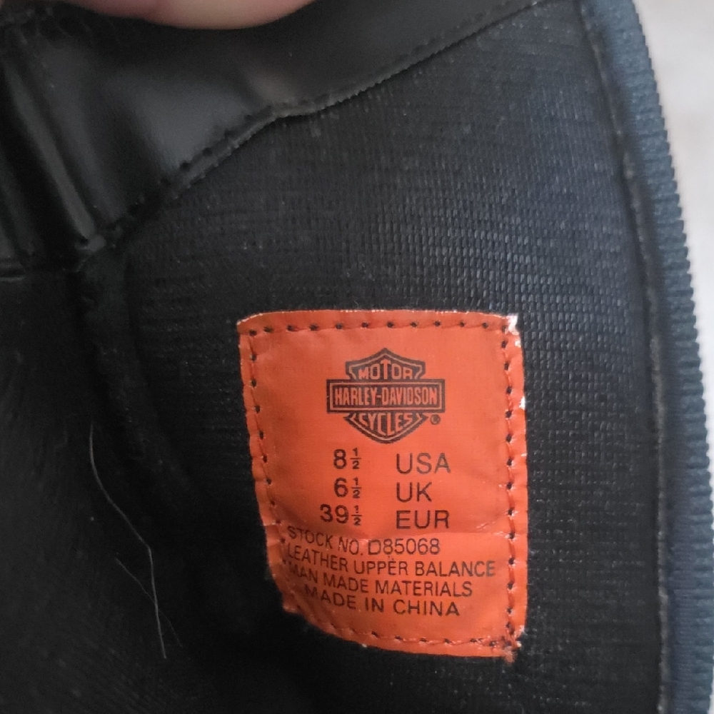 Harley-Davidson Black Heeled Boots - Picture 3 of 4